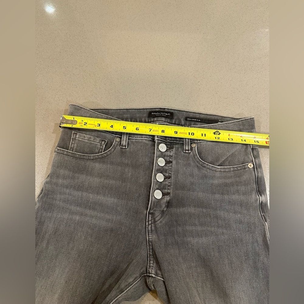 Banana Republic Women’s black color high rise slim jeans size 28 short - Picture 6 of 9